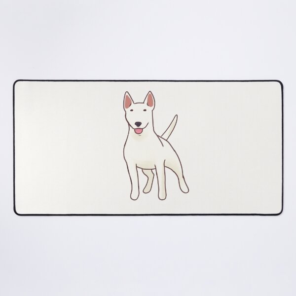 Item preview, White bull terrier art designed and sold by Artofmayara.