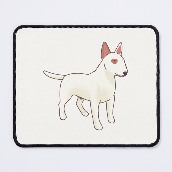 Item preview, White bullterrier art designed and sold by Artofmayara.