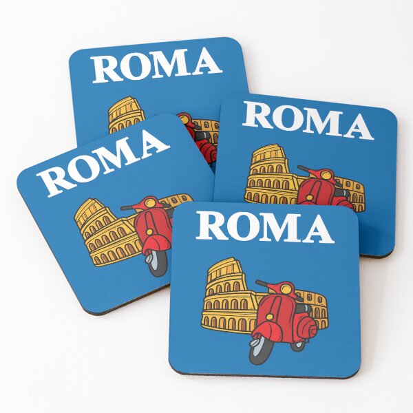 Item preview, The Colosseum & Moped, Rome, Italy designed and sold by Happy Puppy Print On Demand.