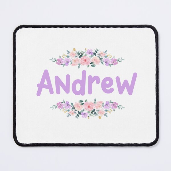 Item preview, Purple Flower Andrew Name Label designed and sold by NormadWorld.
