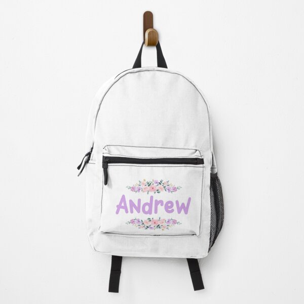 Item preview, Purple Flower Andrew Name Label designed and sold by NormadWorld.