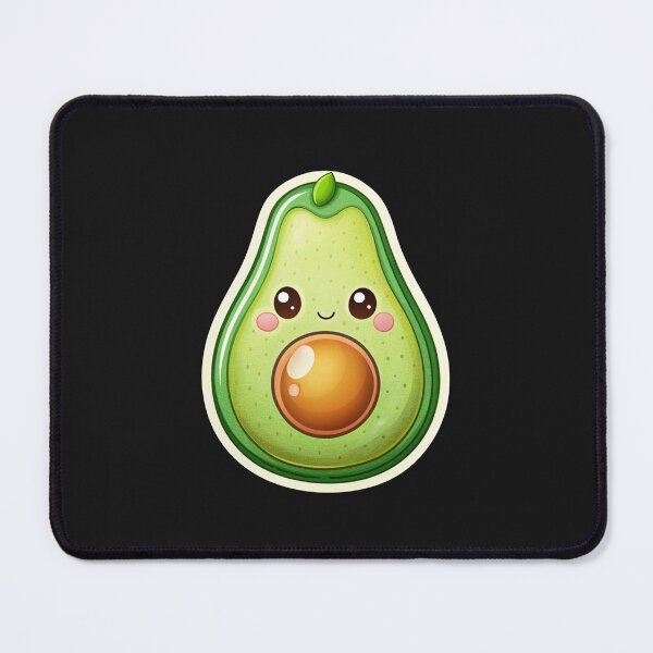Item preview, "Cheerful Smiling Avocado Sticker" designed and sold by JAMESAMORN.
