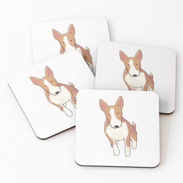 Item preview, Fawn and white bullterrier  designed and sold by Artofmayara.