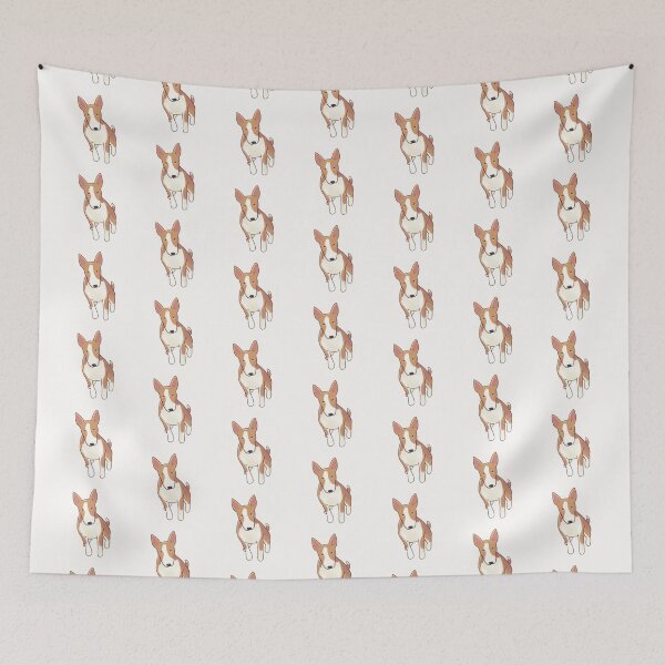 Item preview, Fawn and white bullterrier  designed and sold by Artofmayara.
