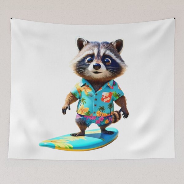 Item preview, RACCOON SURFING "  designed and sold by Obinne.