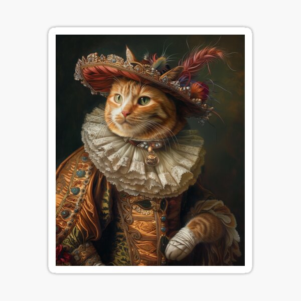 Item preview, Feline Renaissance Masterpiece designed and sold by CozyLounge.