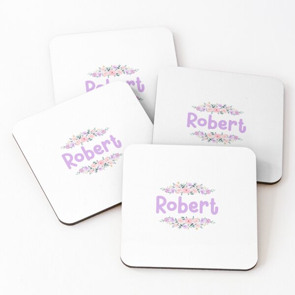 Item preview, Purple Flower Robert Name Label designed and sold by NormadWorld.