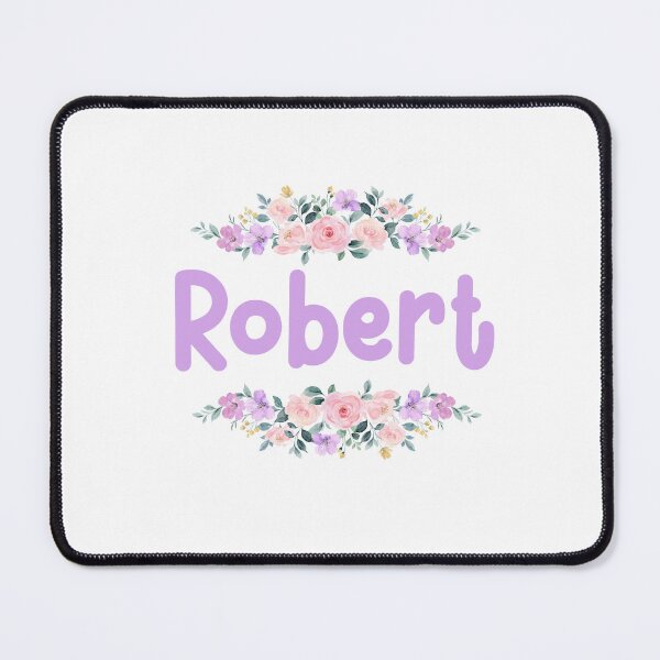 Item preview, Purple Flower Robert Name Label designed and sold by NormadWorld.