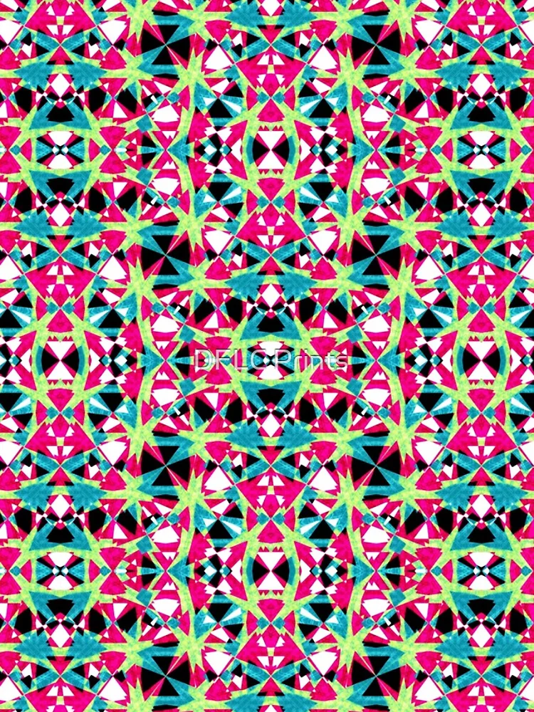 Thumbnail 4 of 4, iPhone Case, Multicolored Abstract Geometric Pattern designed and sold by DFLC Prints.