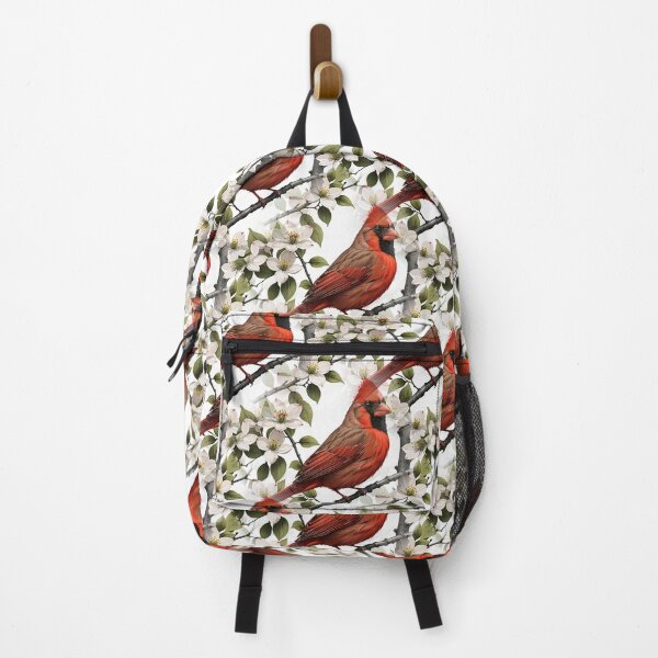 Item preview, Red Cardinal Bird Surrounded By Flowering Dogwood Pattern designed and sold by taiche.