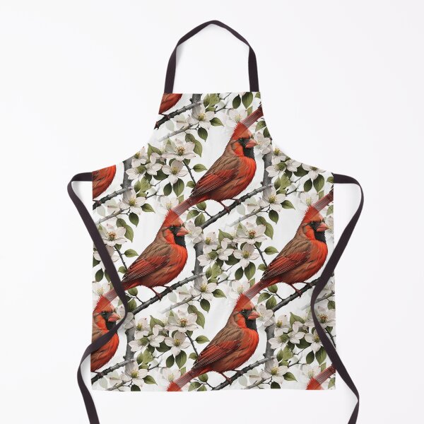 Item preview, Red Cardinal Bird Surrounded By Flowering Dogwood Pattern designed and sold by taiche.