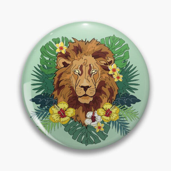 Item preview, Tropical Leo | Zodiac Design | Floral Lion designed and sold by Karli Mogen.