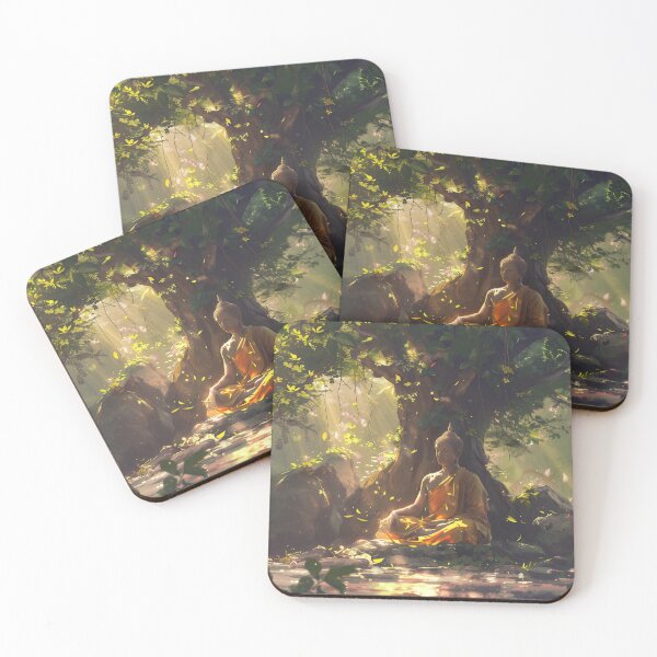 Item preview, Buddha Meditating Under Enlightened Tree designed and sold by palmyst.