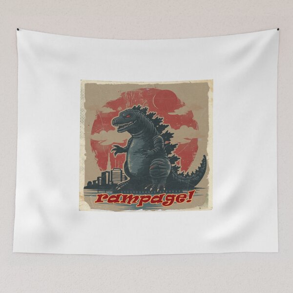 Item preview, Rampage Monster in Antique Look, Classic Japanese Retro Classic designed and sold by redstar19.