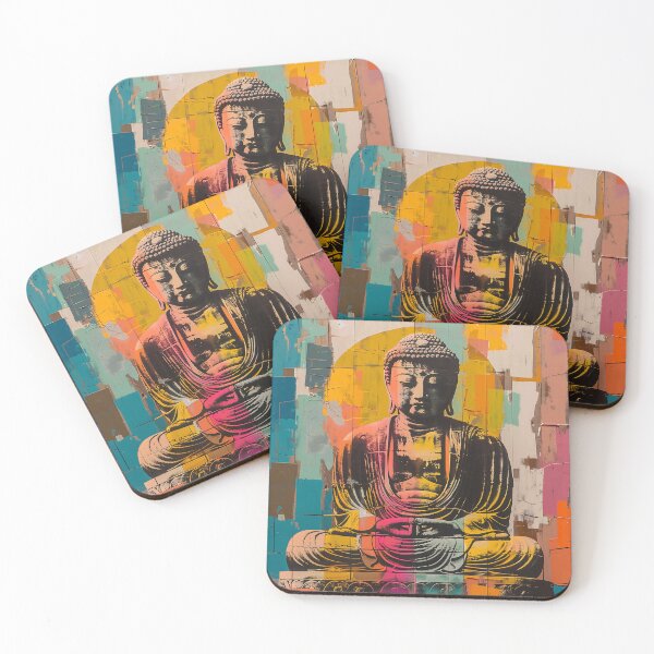 Item preview, Buddha Portrait with Vibrant Modern Art designed and sold by palmyst.