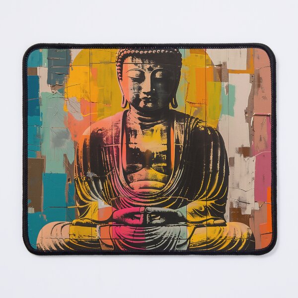 Item preview, Buddha Portrait with Vibrant Modern Art designed and sold by palmyst.