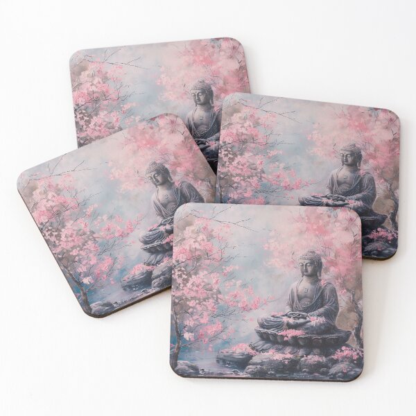 Item preview, Serene Buddha Amidst Cherry Blossoms designed and sold by palmyst.