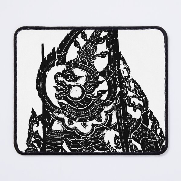 Item preview, Beautiful Nang-Yai lai thai traditional black and white designed and sold by Bspaces.