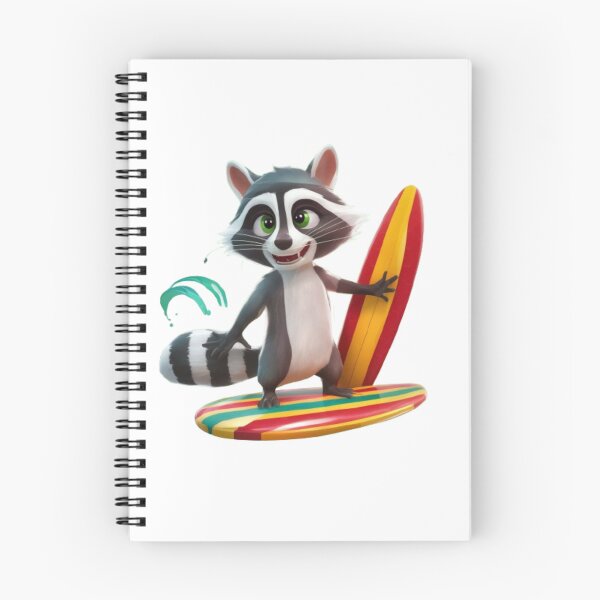 Item preview, FUNNY RACCOON SURFING "  designed and sold by Obinne.