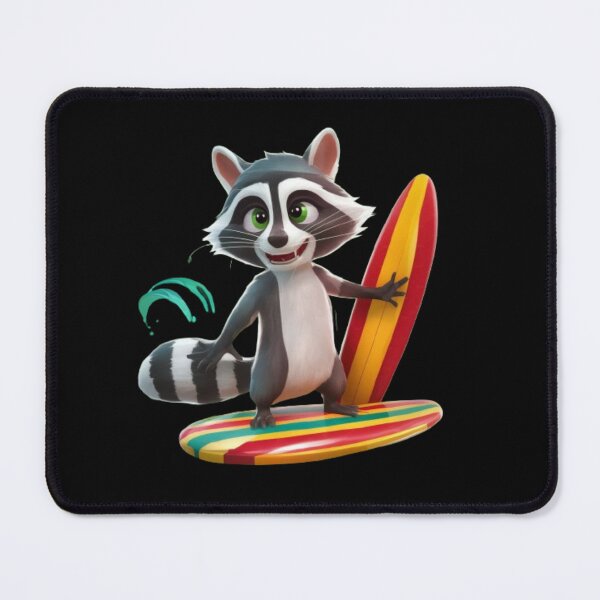 Item preview, FUNNY RACCOON SURFING "  designed and sold by Obinne.