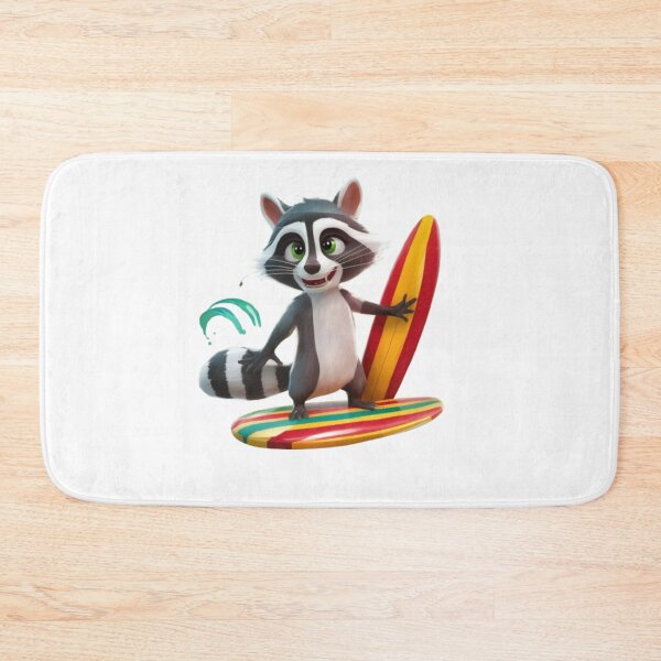 Item preview, FUNNY RACCOON SURFING "  designed and sold by Obinne.