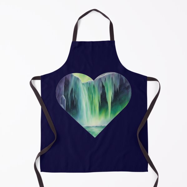 Item preview, Northern Lights Waterfall Heart designed and sold by CalmnessbyChoice.