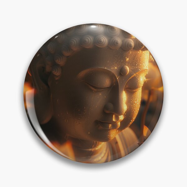 Item preview, Buddha Statue Surrounded by Lotus Flowers designed and sold by palmyst.