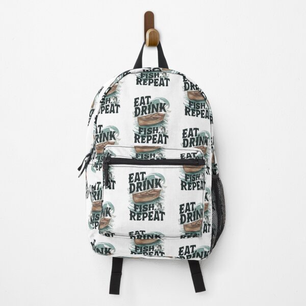 Item preview, Eat Drink Fish Repeat Rowboat Design designed and sold by Peter Stawicki.