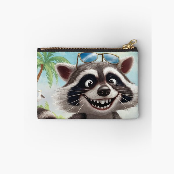 Item preview, FUNNY RACCOON SURFING " . For raccoon lovers  designed and sold by Obinne.
