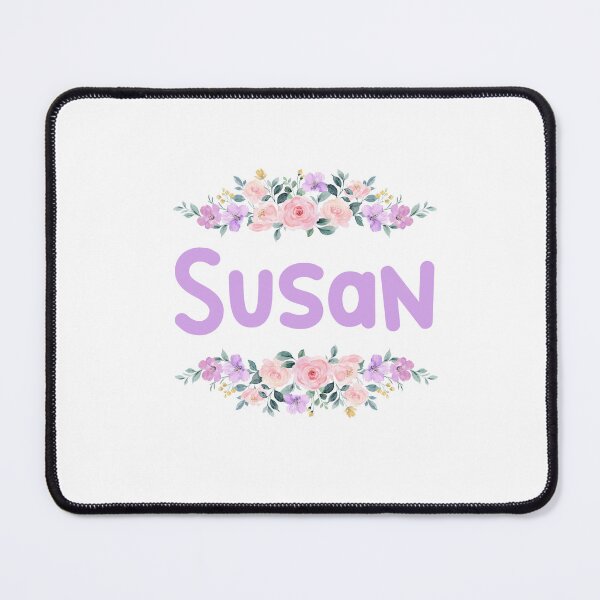 Item preview, Purple Flower Susan Name Label  designed and sold by NormadWorld.