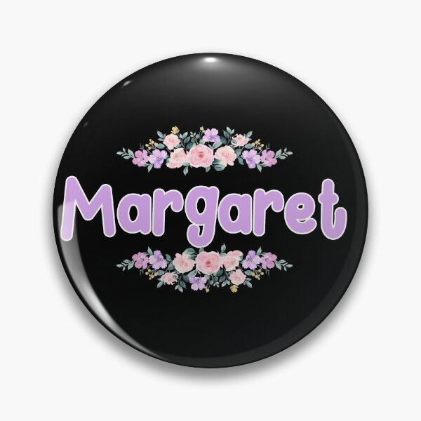 Item preview, Purple Flower Margaret Name Label (Black) designed and sold by NormadWorld.