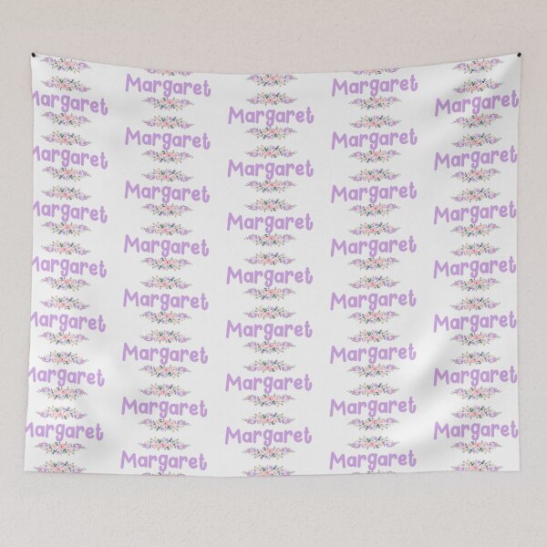 Item preview, Purple Flower Margaret Name Label designed and sold by NormadWorld.