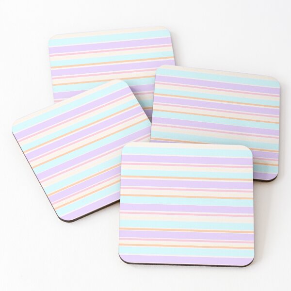 Item preview, Pastelcore Mixed Stripes on Soft White  designed and sold by JaygiesDesign.