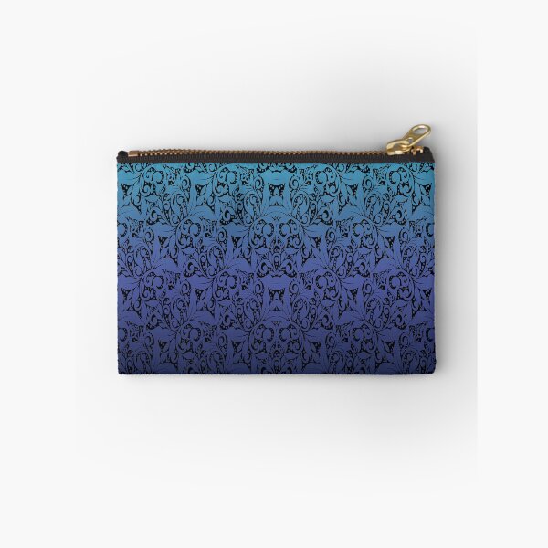 Item preview, Belleza azul, patrón de encaje ombré azul y negro  designed and sold by ByteMode.