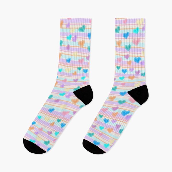 Item preview, Pastelcore Stripes and Gauche Hearts  designed and sold by JaygiesDesign.