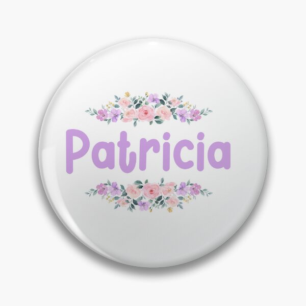 Item preview, Purple Flower Patricia Name Label designed and sold by NormadWorld.