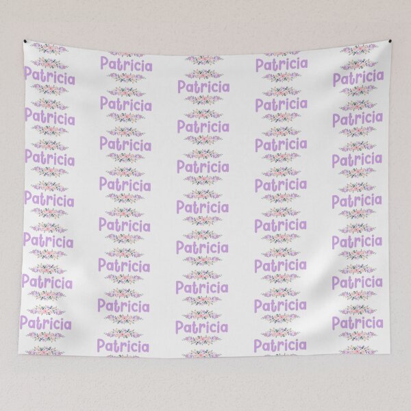 Item preview, Purple Flower Patricia Name Label designed and sold by NormadWorld.