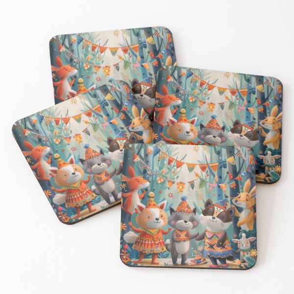 Item preview, Whimsical Animal Party in the Forest designed and sold by palmyst.