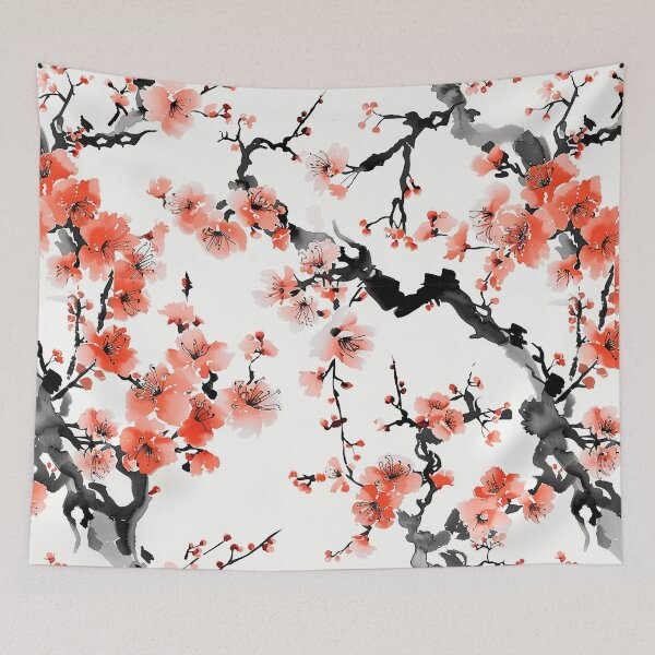 Item preview, Sakura cherry blossom painting designed and sold by LittleNippon.