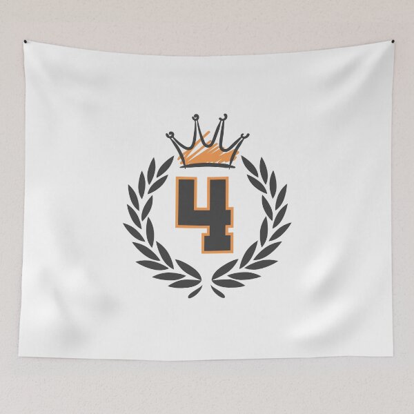 Item preview, number four, with royal crown and laurel wreath designed and sold by Numbers-Art.