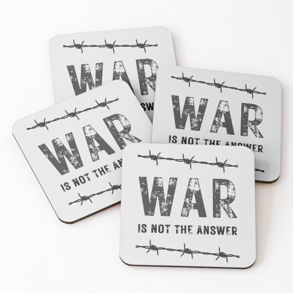 Item preview, War Is Not The Answer. Anti-War Protest Barbed Wire designed and sold by Rebel-Design.