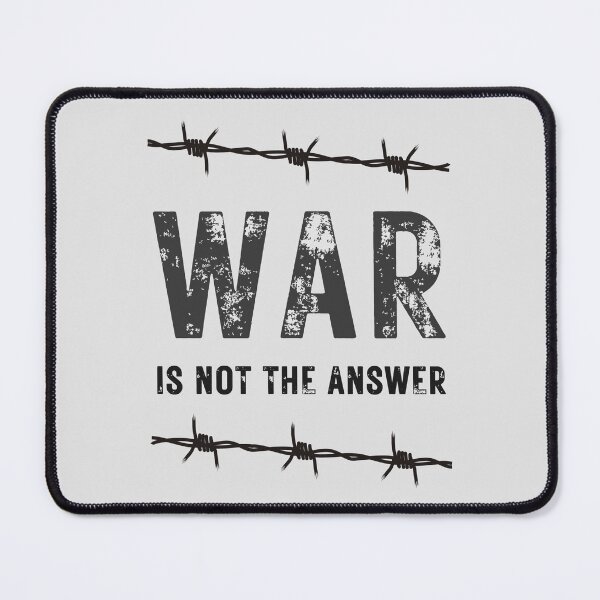 Item preview, War Is Not The Answer. Anti-War Protest Barbed Wire designed and sold by Rebel-Design.