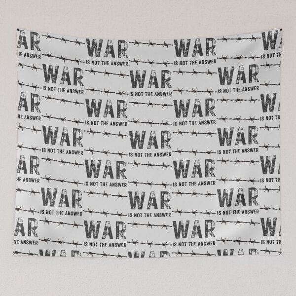 Item preview, War Is Not The Answer. Anti-War Protest Barbed Wire designed and sold by Rebel-Design.