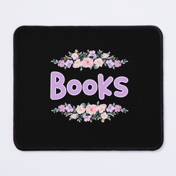 Item preview, Purple Flower Books Name Label (Black) designed and sold by NormadWorld.