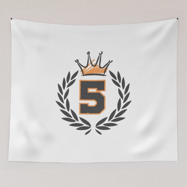 Item preview, number five, with royal crown and laurel wreath designed and sold by Numbers-Art.
