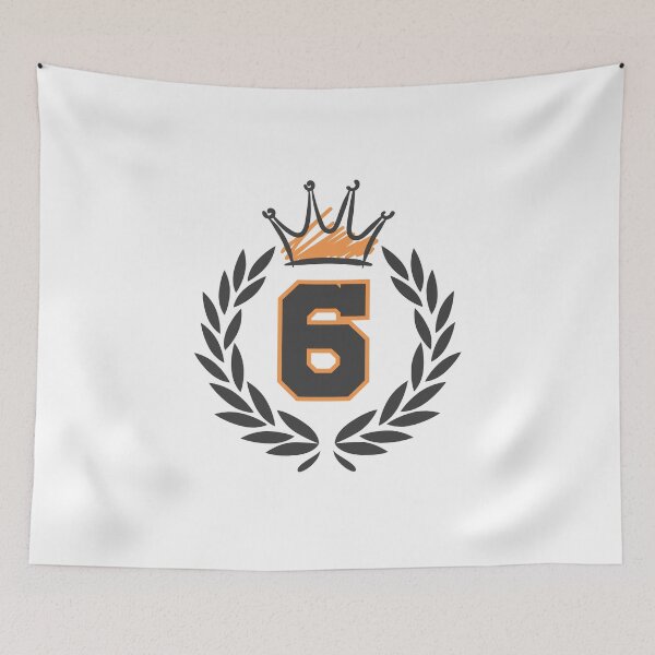 Item preview, number six, with royal crown and laurel wreath designed and sold by Numbers-Art.