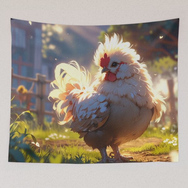 Item preview, Cute of silkie chicken. designed and sold by PatDoArt.