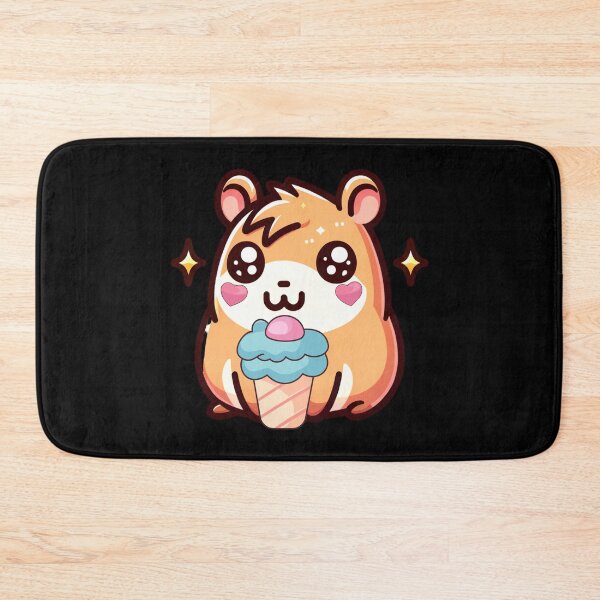 Item preview, Kawaii Capybara Ice-cream Gift - Black Version designed and sold by InkyGenies.