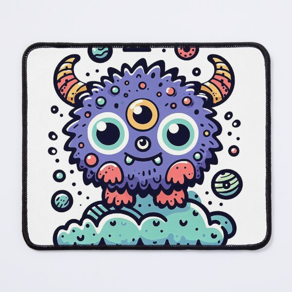 Item preview, Cute little monster on clouds designed and sold by TigerParrrot.