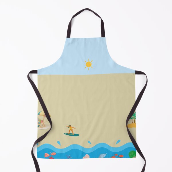 Item preview, Beach with Palm Tree, Star Fish ,Wave on Summer Background designed and sold by PepfryPrinting.